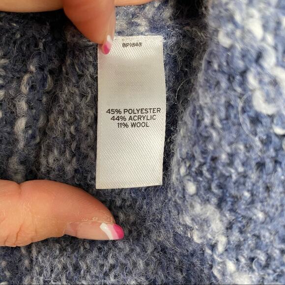 RUBBISH Womens Wool Blend Backless Spacedye Long Sleeve Sweater Top Size XS - Picture 7 of 7